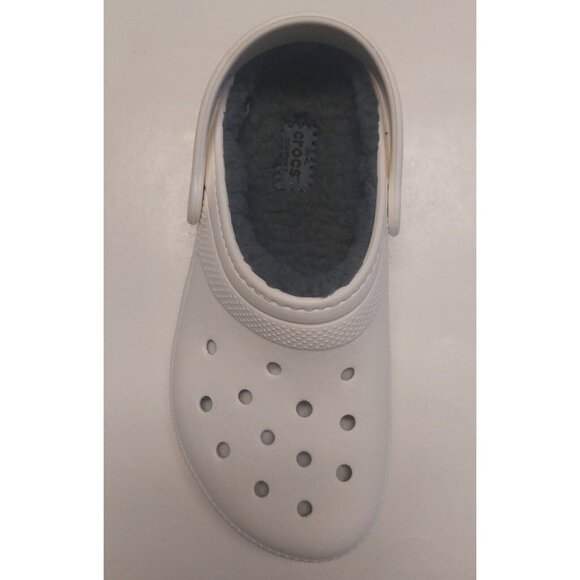 CROCS Kids Size J2 Classic Lined Clog K Lightweight Slip On Clogs Shoes White - Picture 2 of 8